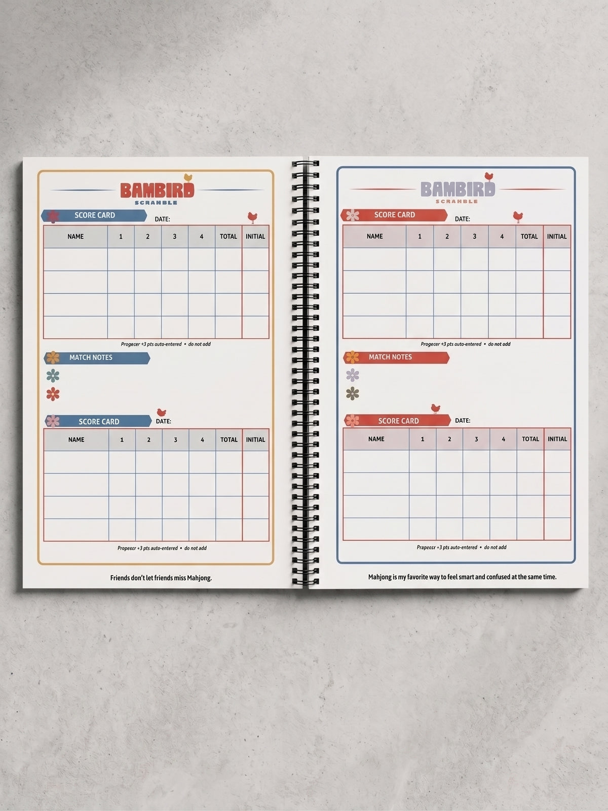 Scorekeeper Book x Bambird | Ships 9/21